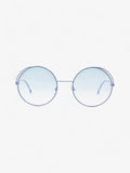 Fendi Round Sunglasses Blue Base Metal 135mm