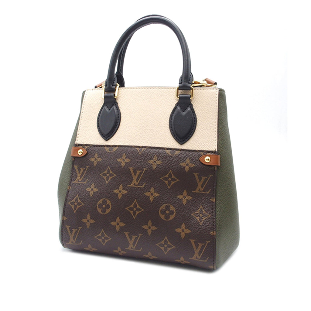 Brown Louis Vuitton Monogram Fold Tote PM Satchel