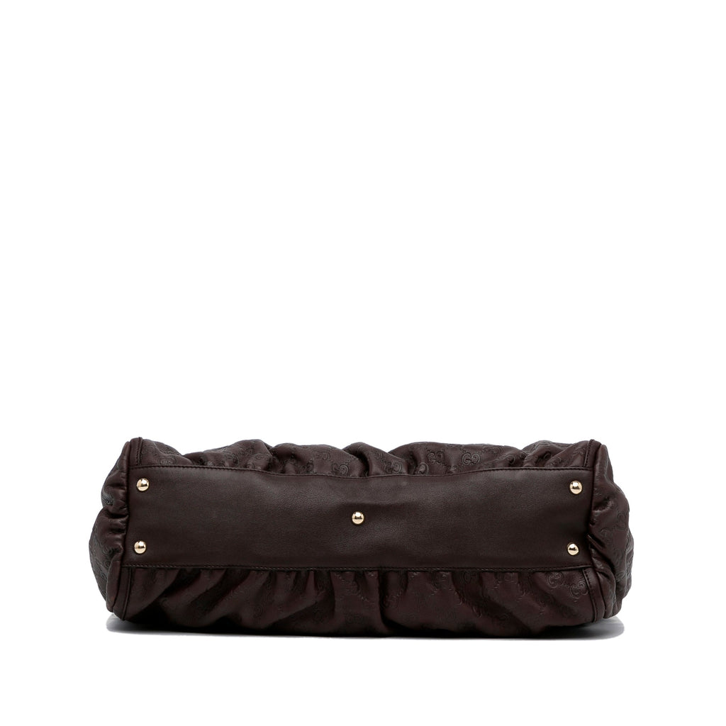 Brown Gucci Guccissima Abbey D-Ring Tote Bag