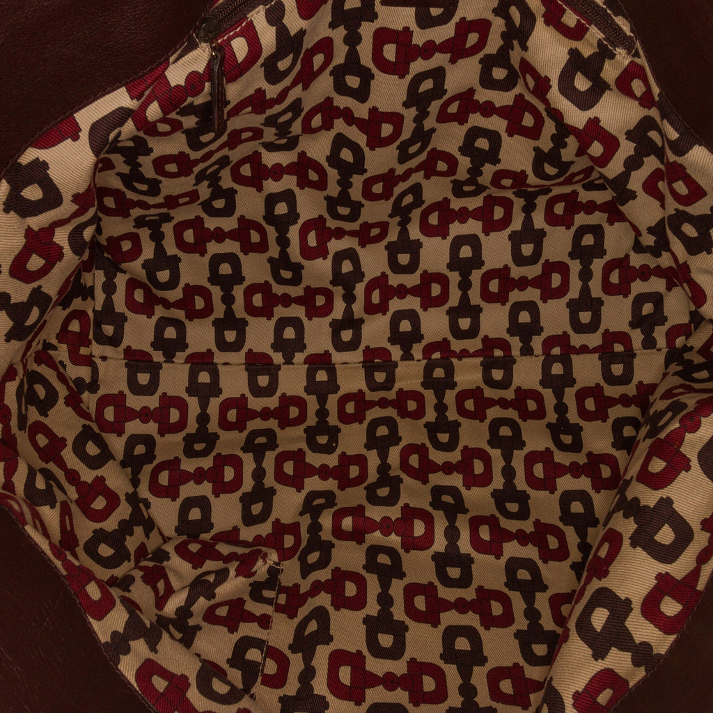 Brown Gucci Guccissima Abbey D-Ring Tote Bag