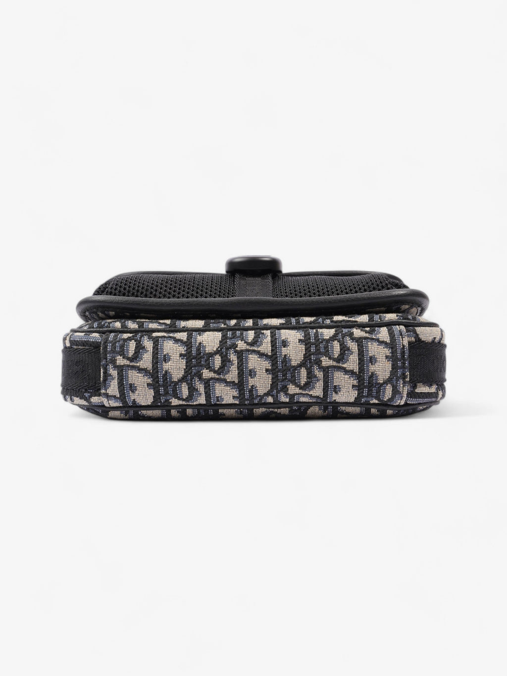 Christian Dior Monogram Messenger Bag Black / Blue Oblique Cotton
