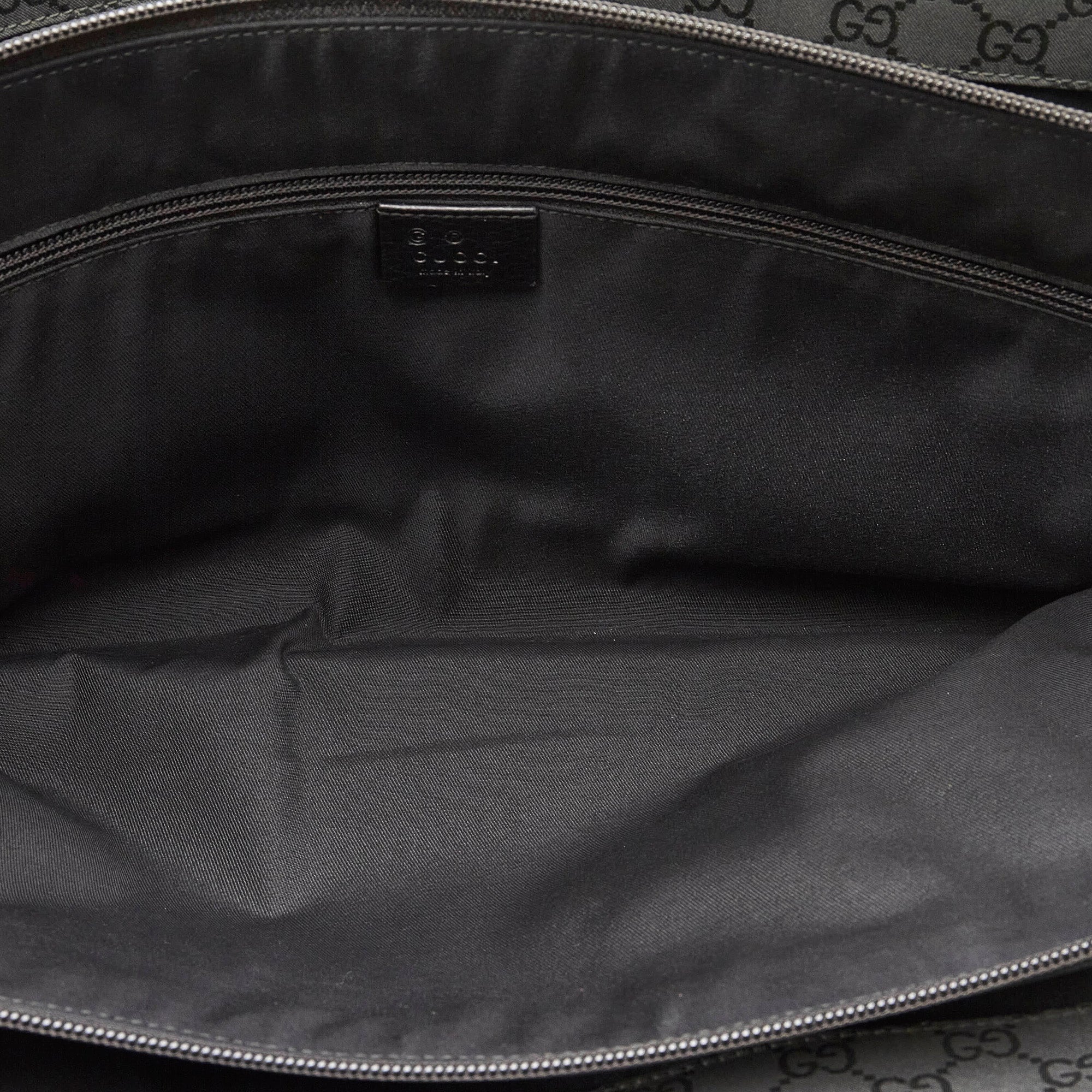 Black Gucci GG Nylon Tote