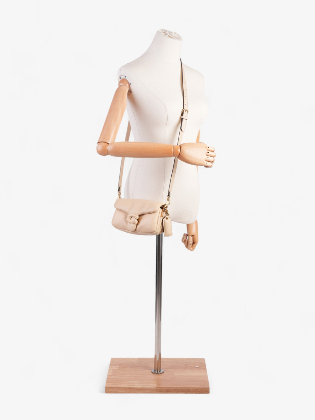 Coach Pillow Tabby Ivory Nappa Leather 18