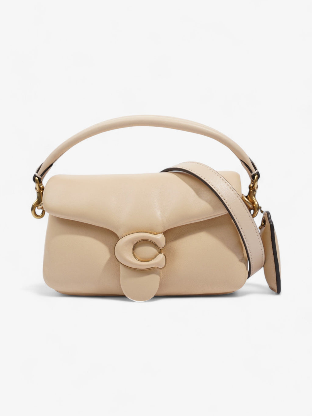 Coach Pillow Tabby Ivory Nappa Leather 18