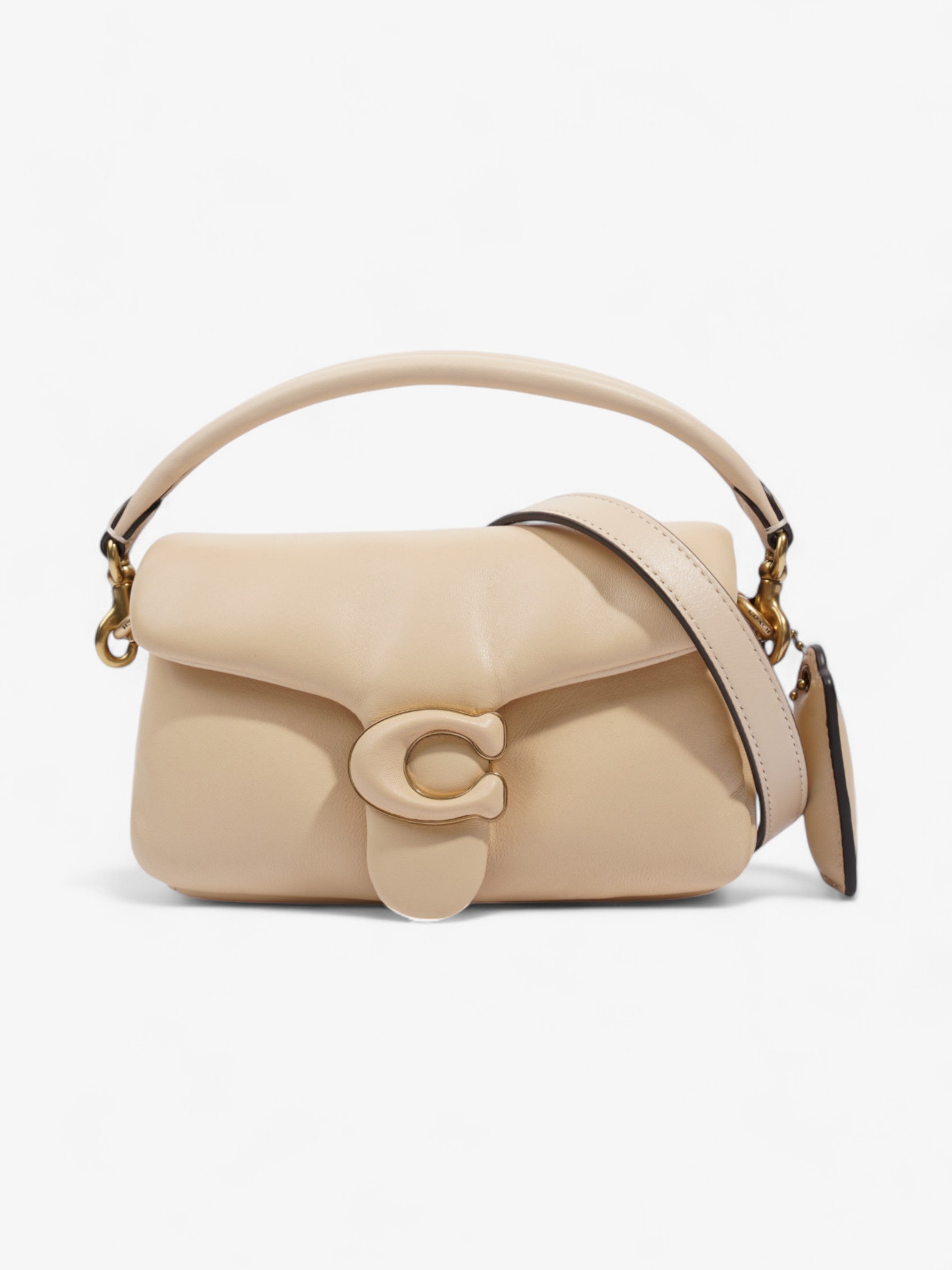Coach Pillow Tabby Ivory Nappa Leather 18