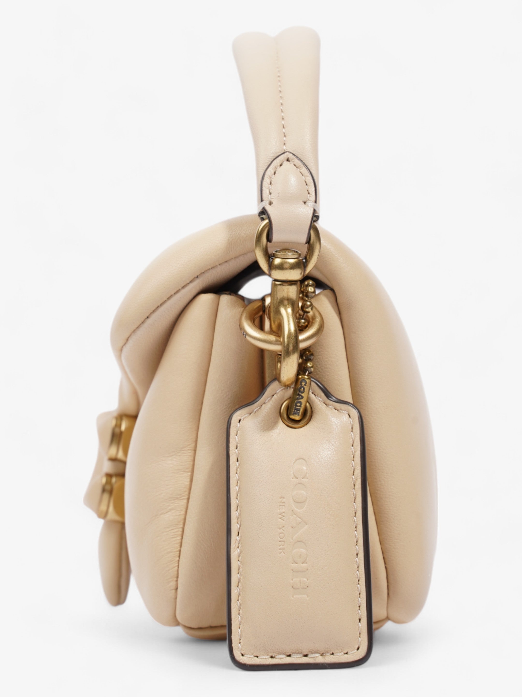 Coach Pillow Tabby Ivory Nappa Leather 18
