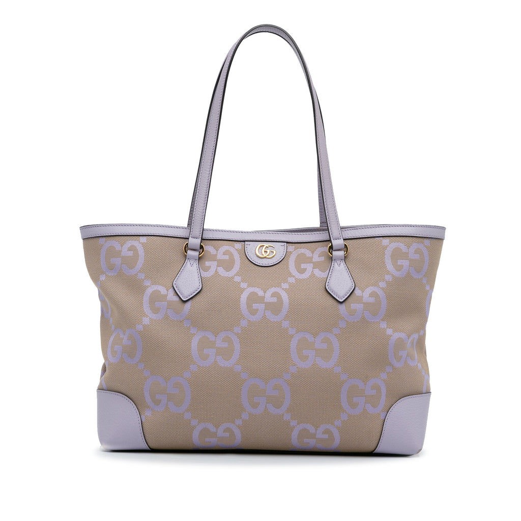 Purple Gucci Medium Jumbo GG Ophidia Tote