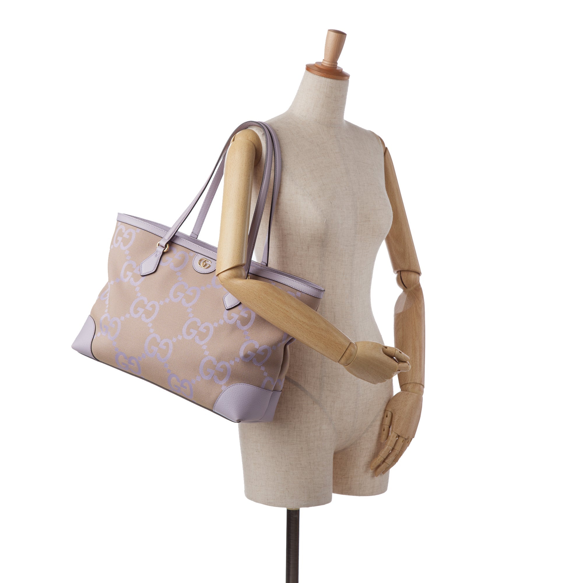 Purple Gucci Medium Jumbo GG Ophidia Tote