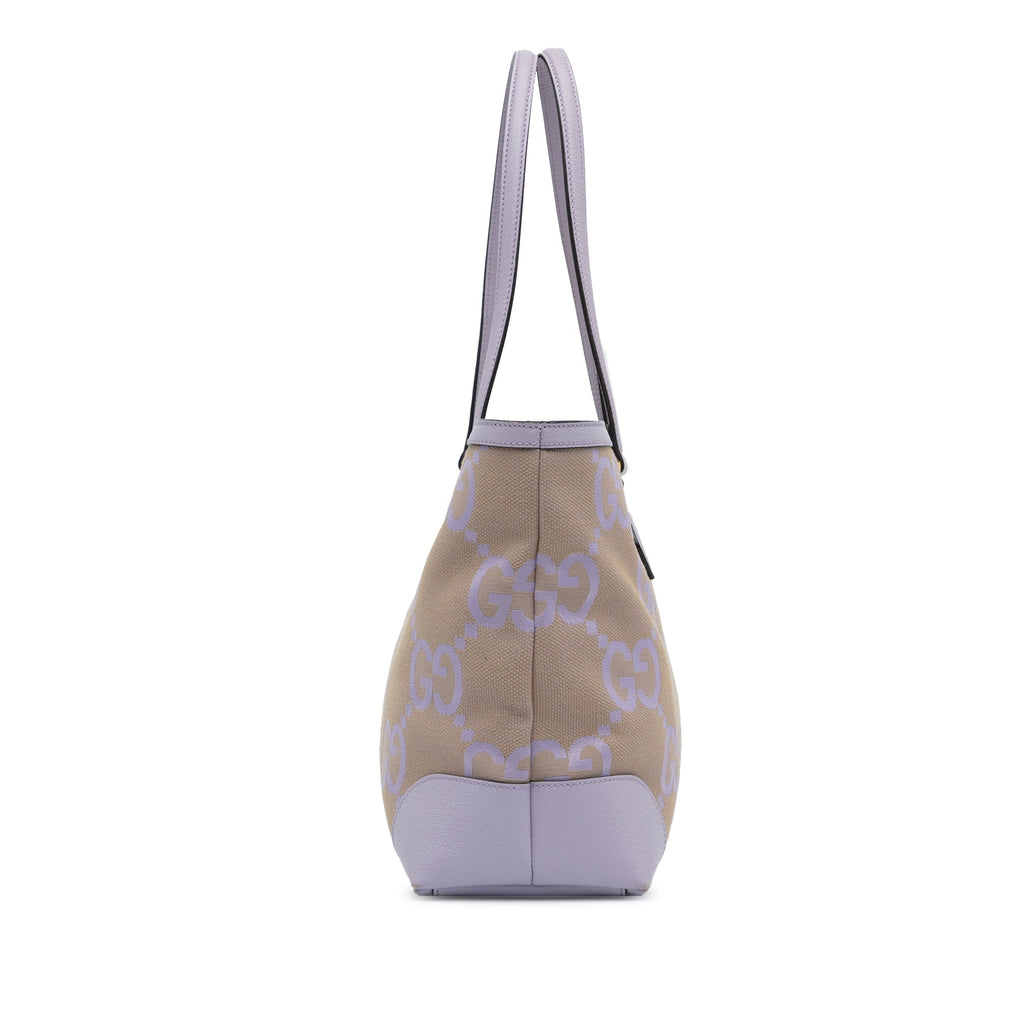 Purple Gucci Medium Jumbo GG Ophidia Tote
