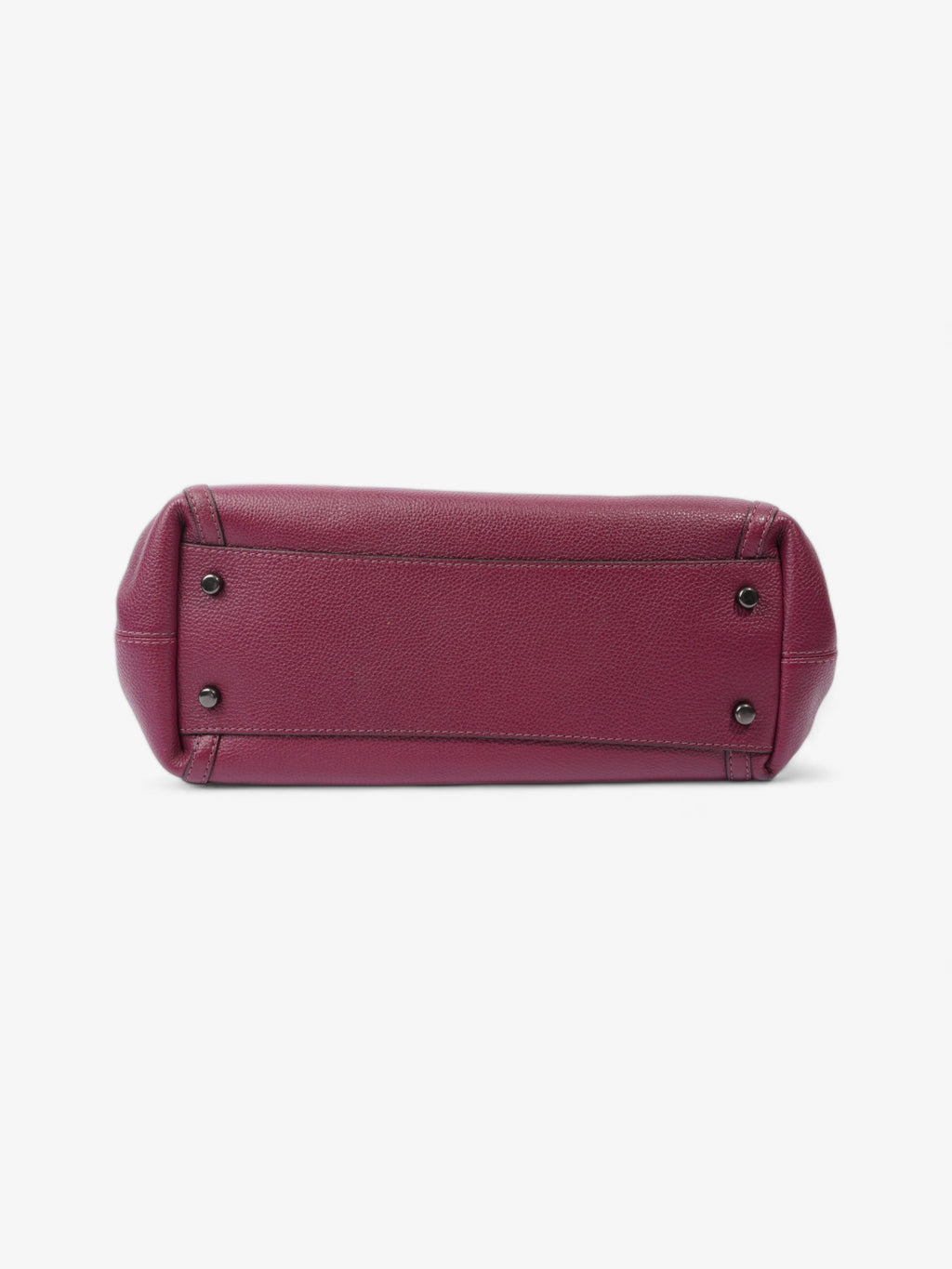 Coach Edie Turnlock Burgundy Leather