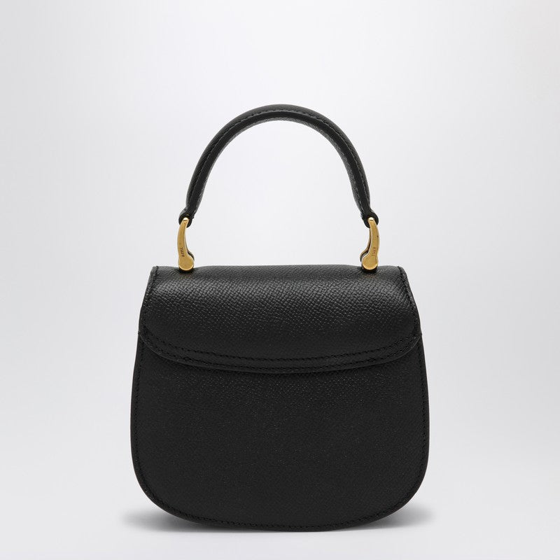 Ami Paris Small Black Leather Paris Paris Bag Women