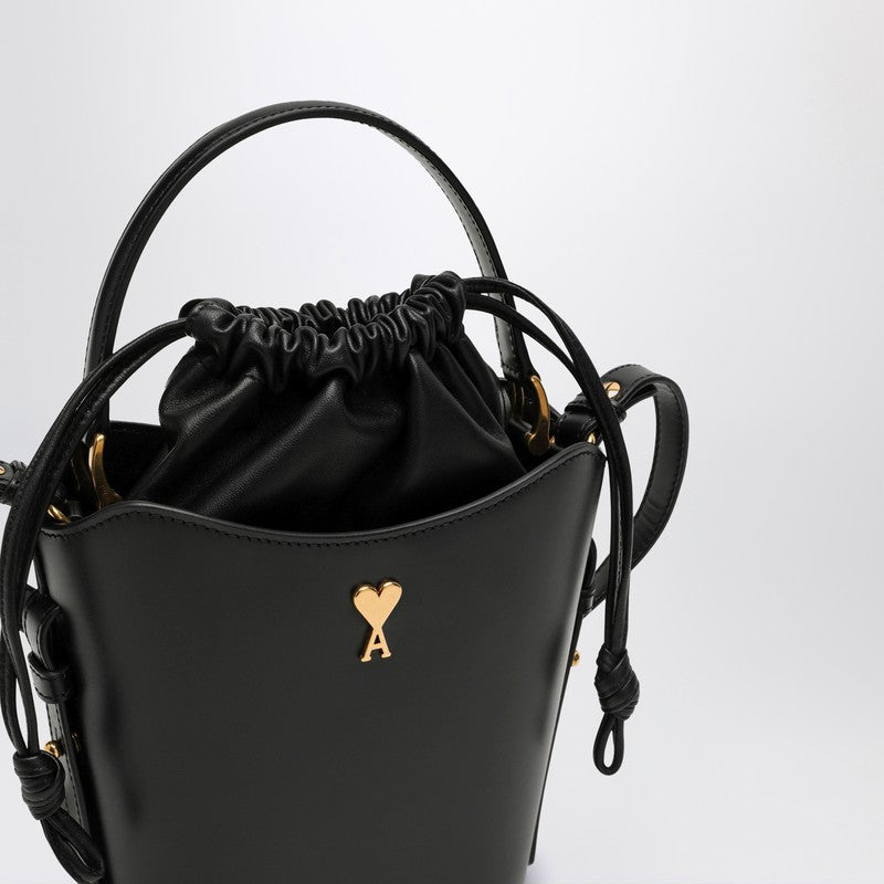 Ami Paris Black Mini Paris Paris Bucket Bag Women