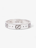 Gucci Icon Thin Ring White Gold White Gold 19 (Circumference - 59mm)