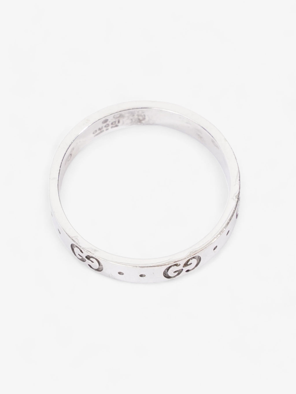 Gucci Icon Thin Ring White Gold White Gold 19 (Circumference - 59mm)