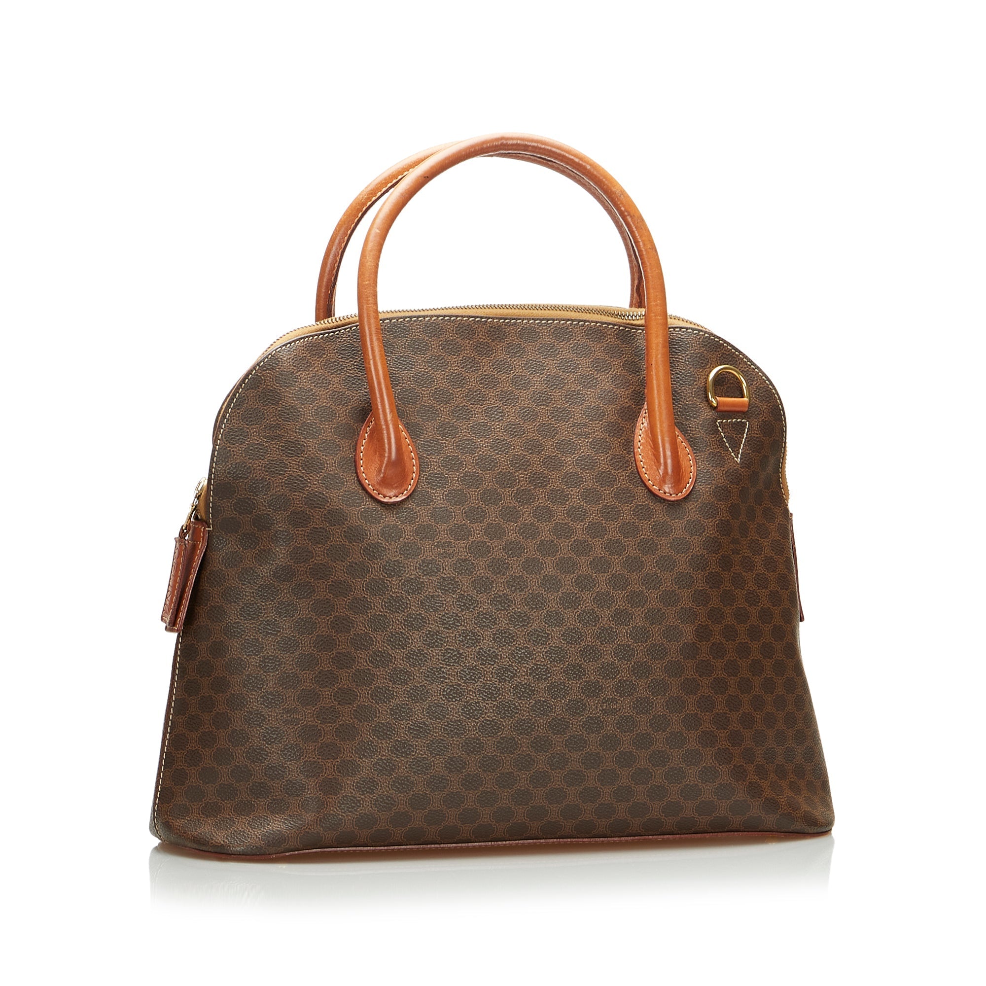 Celine Dome Brown Macadam Canvas