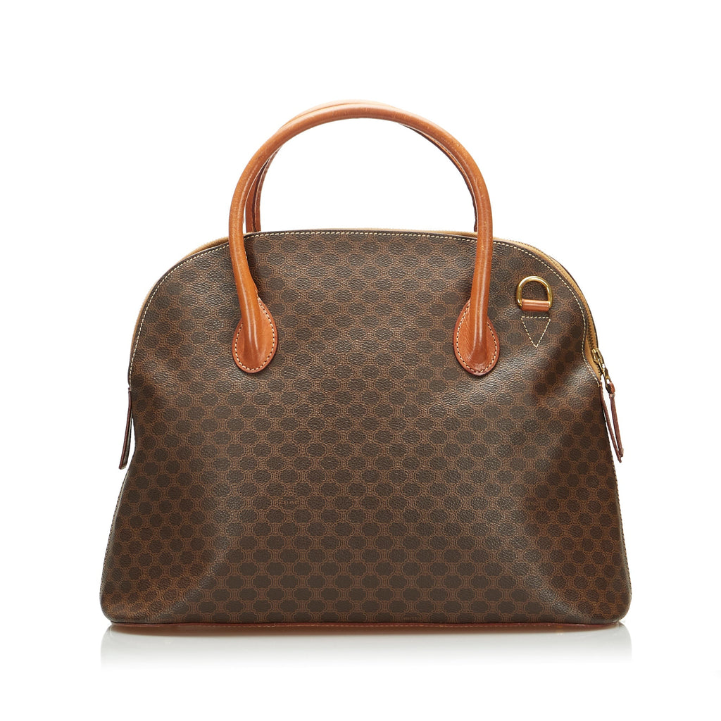 Celine Dome Brown Macadam Canvas