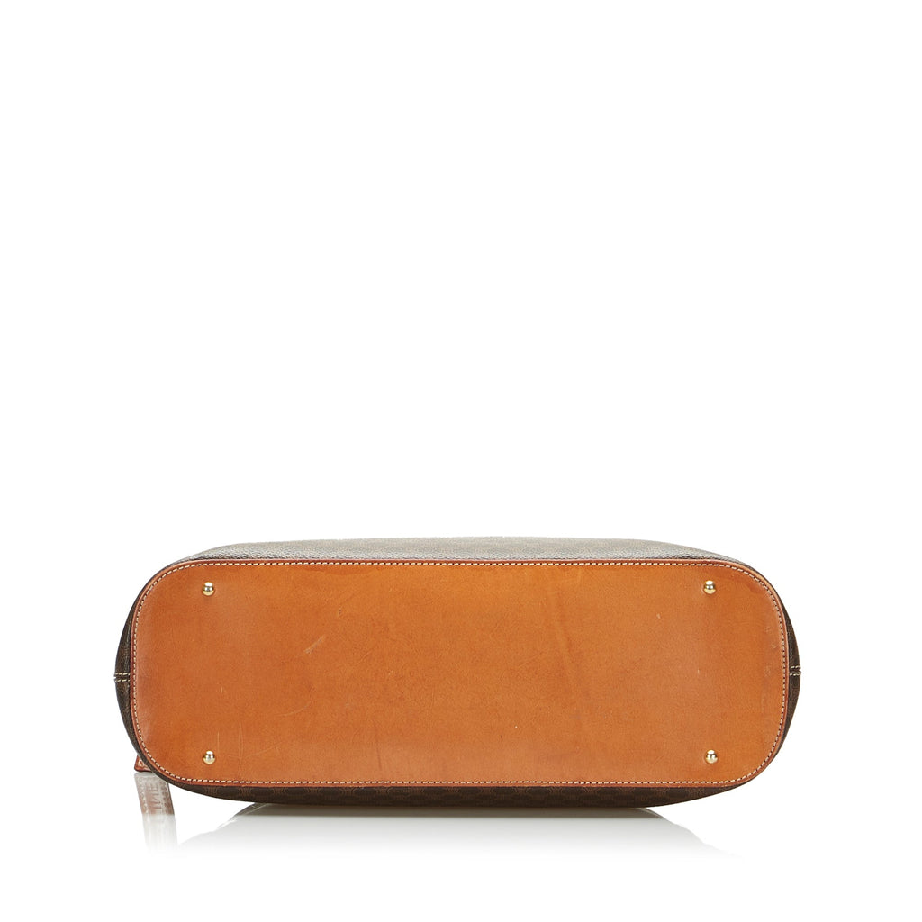 Celine Dome Brown Macadam Canvas