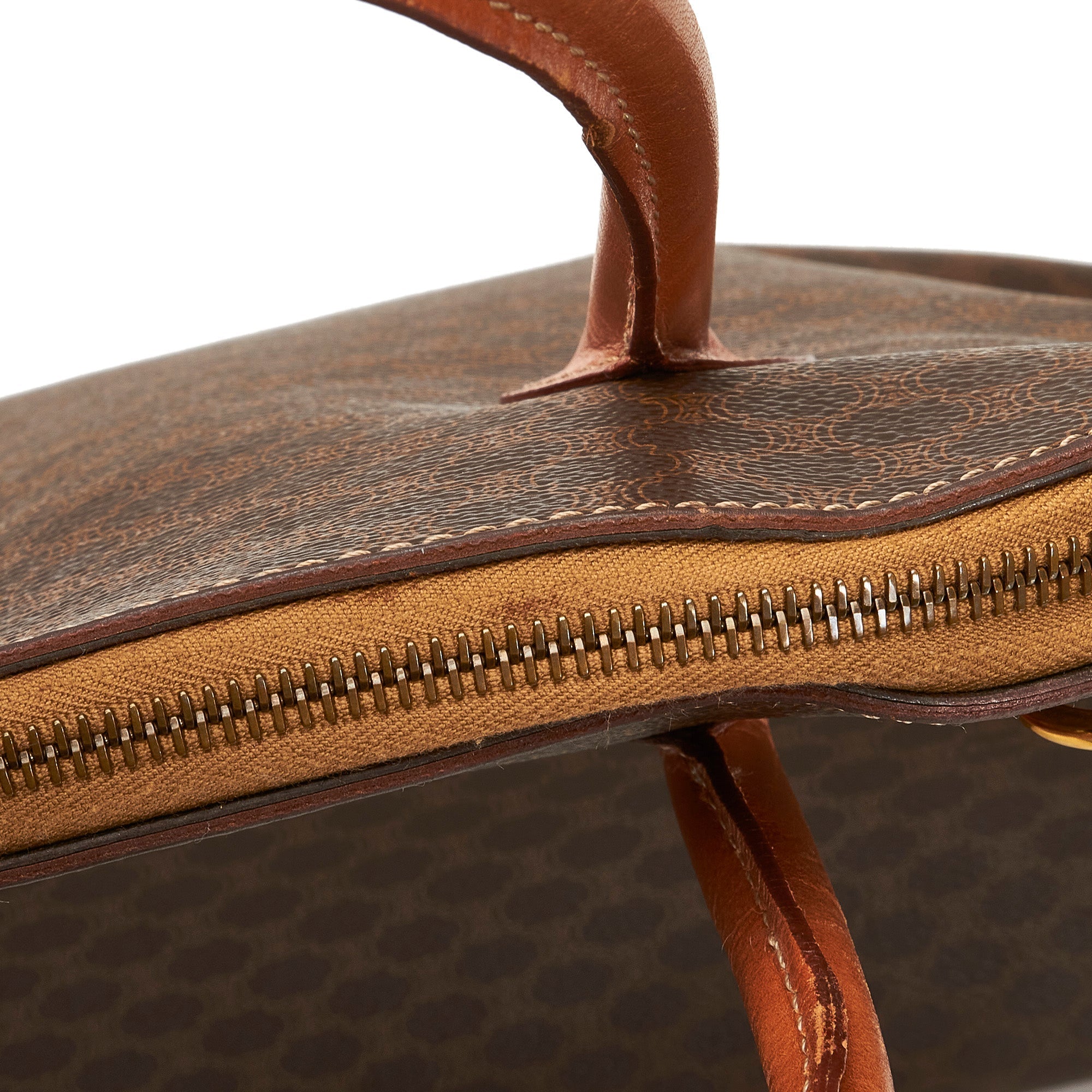 Celine Dome Brown Macadam Canvas