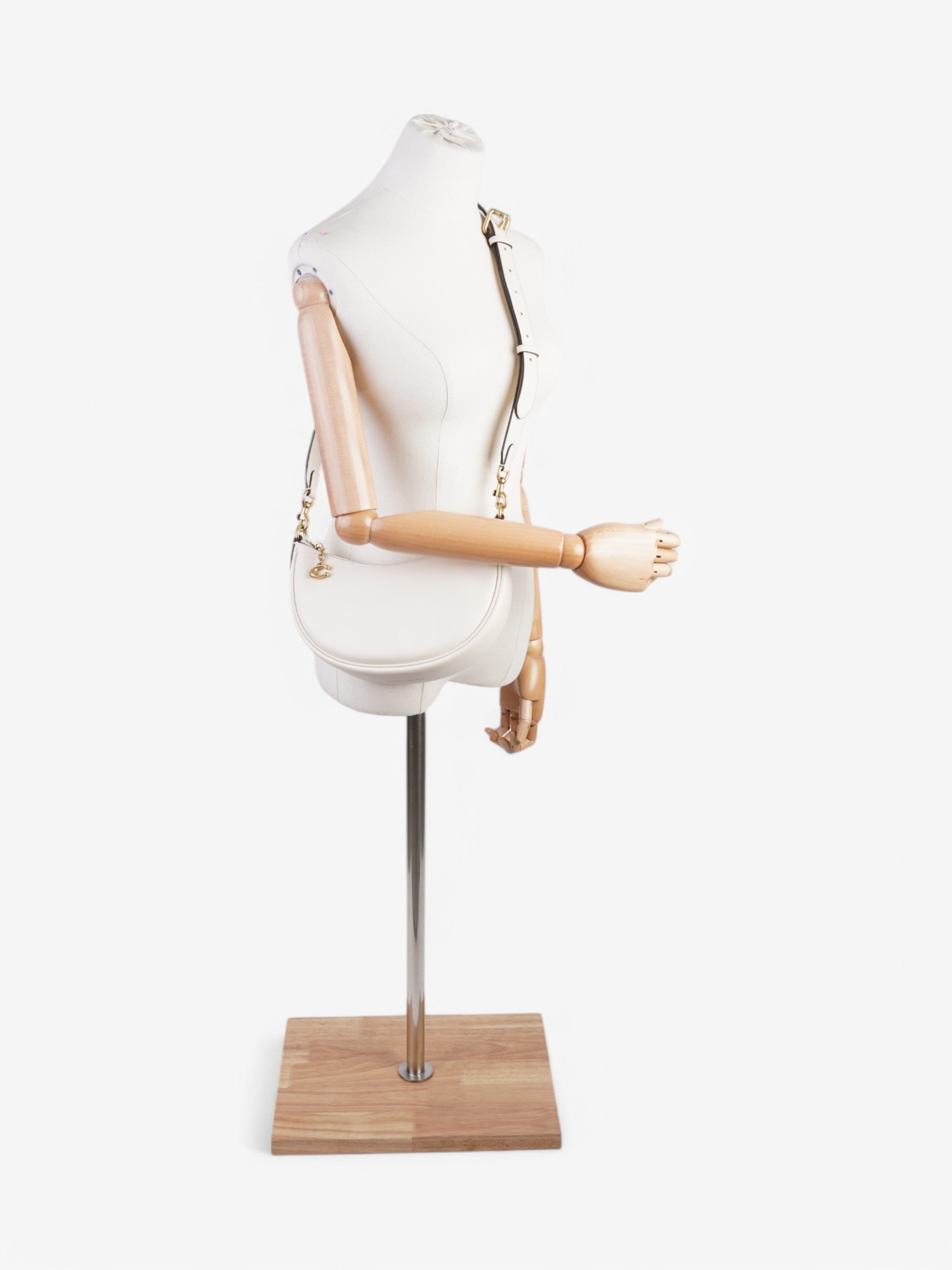 Coach Mira Shoulder Bag Cream Leather