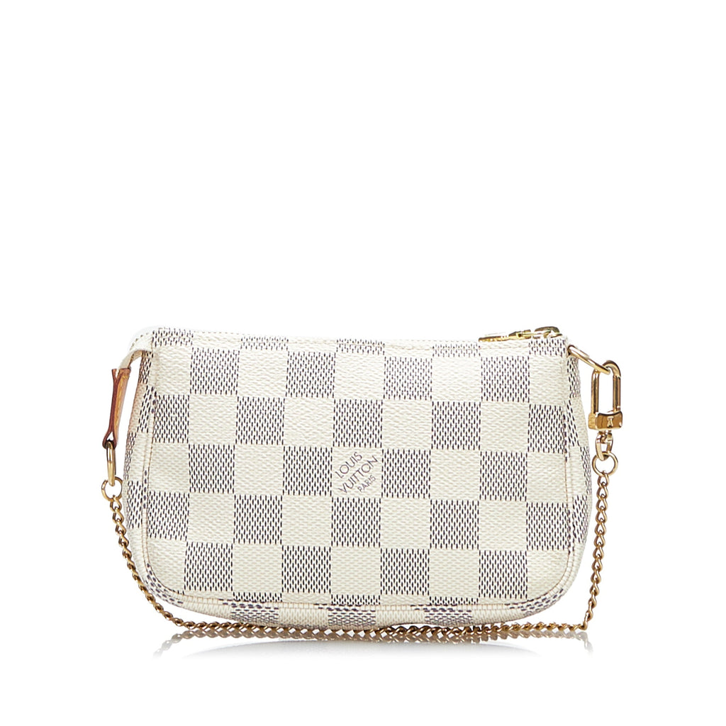 Louis Vuitton Pochette Accessoires Mini Damier Azur Canvas
