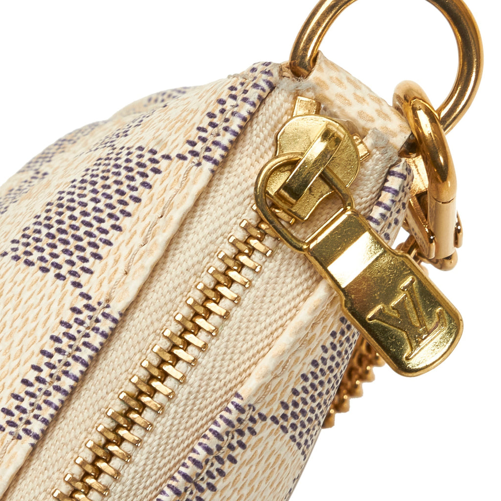 Louis Vuitton Pochette Accessoires Mini Damier Azur Canvas