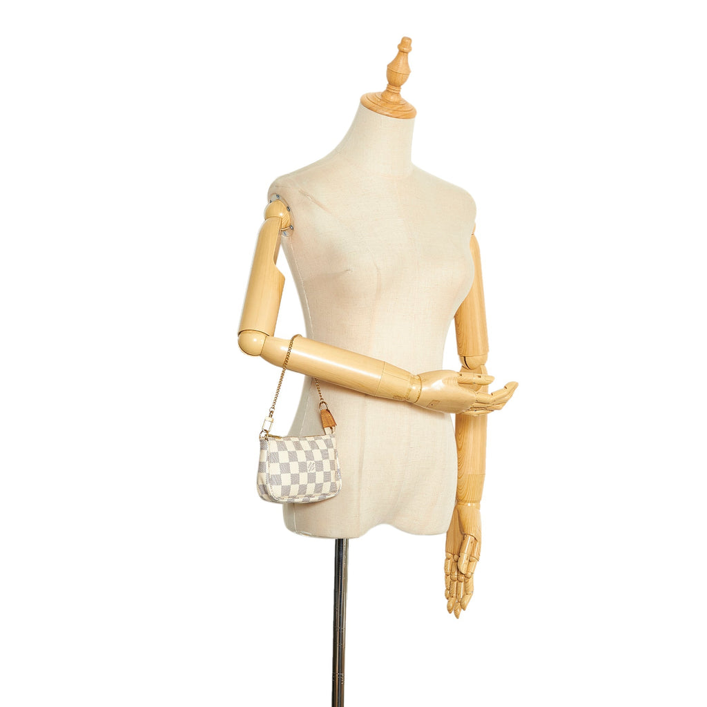 Louis Vuitton Pochette Accessoires Mini Damier Azur Canvas