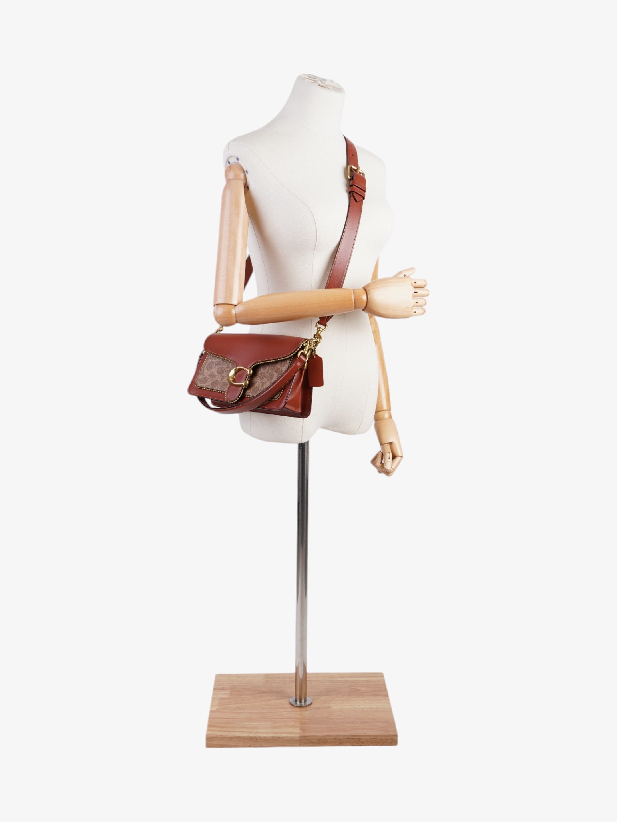 Coach Tabby Brown / Beige Leather 26