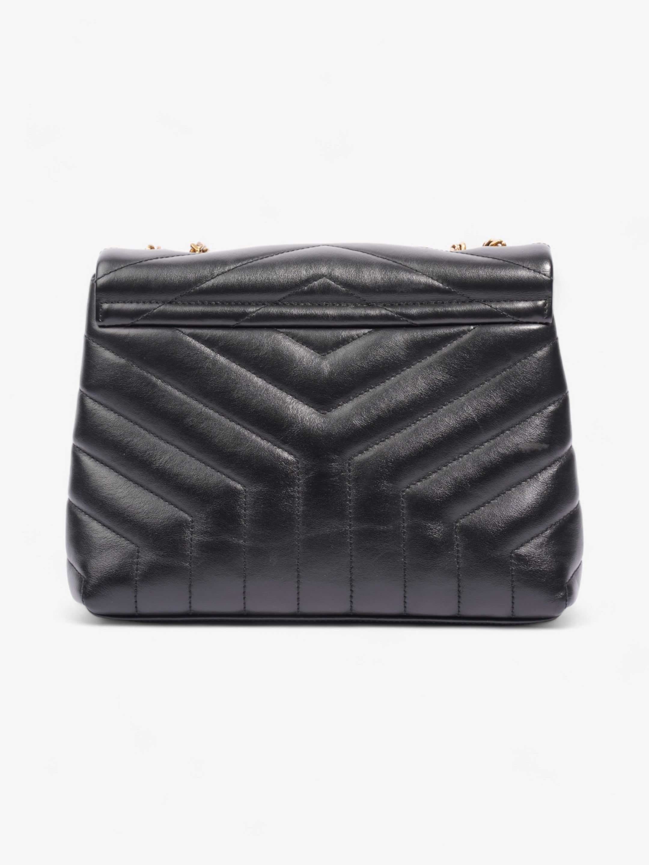 Saint Laurent LouLou Black Calfskin Leather Small