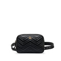 Gucci GG Marmont Square Belt Bag Black MatelassÃƒÆ’Ã‚Â©