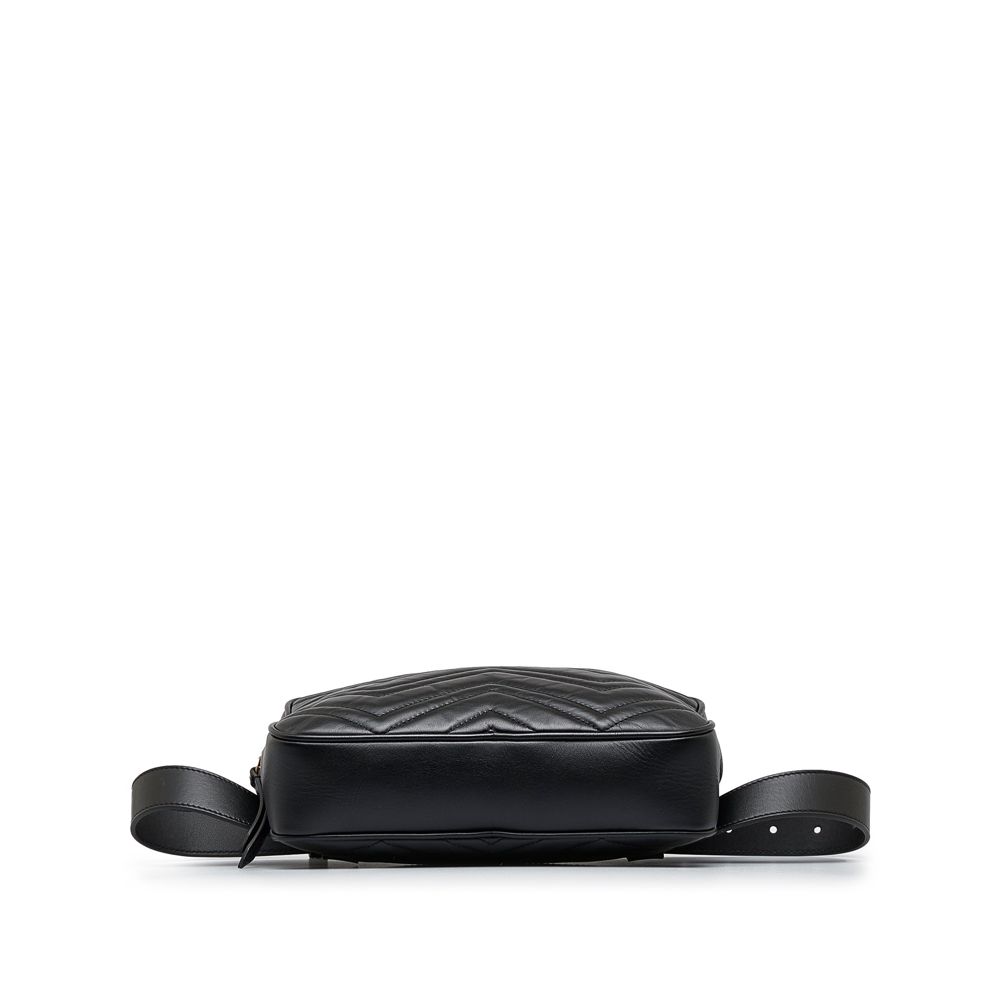 Gucci GG Marmont Square Belt Bag Black MatelassÃƒÆ’Ã‚Â©