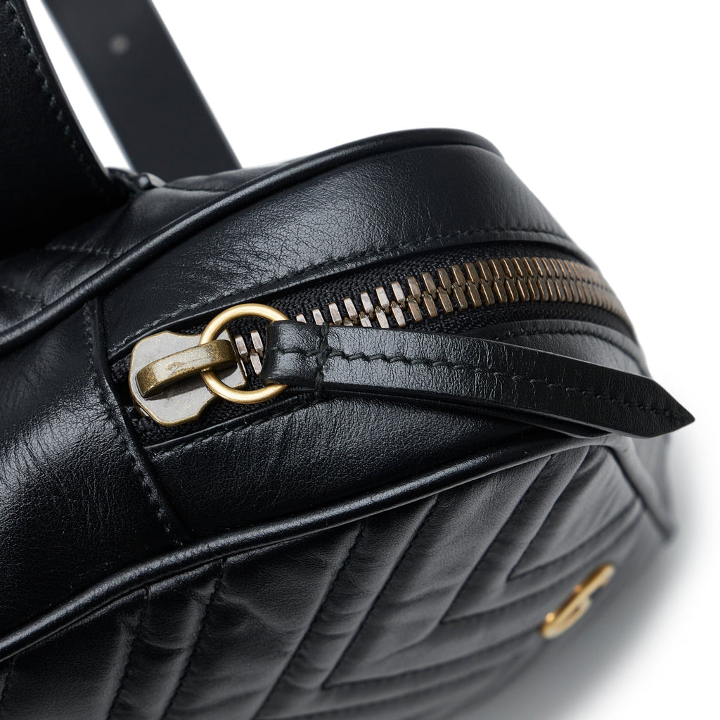 Gucci GG Marmont Square Belt Bag Black MatelassÃƒÆ’Ã‚Â©