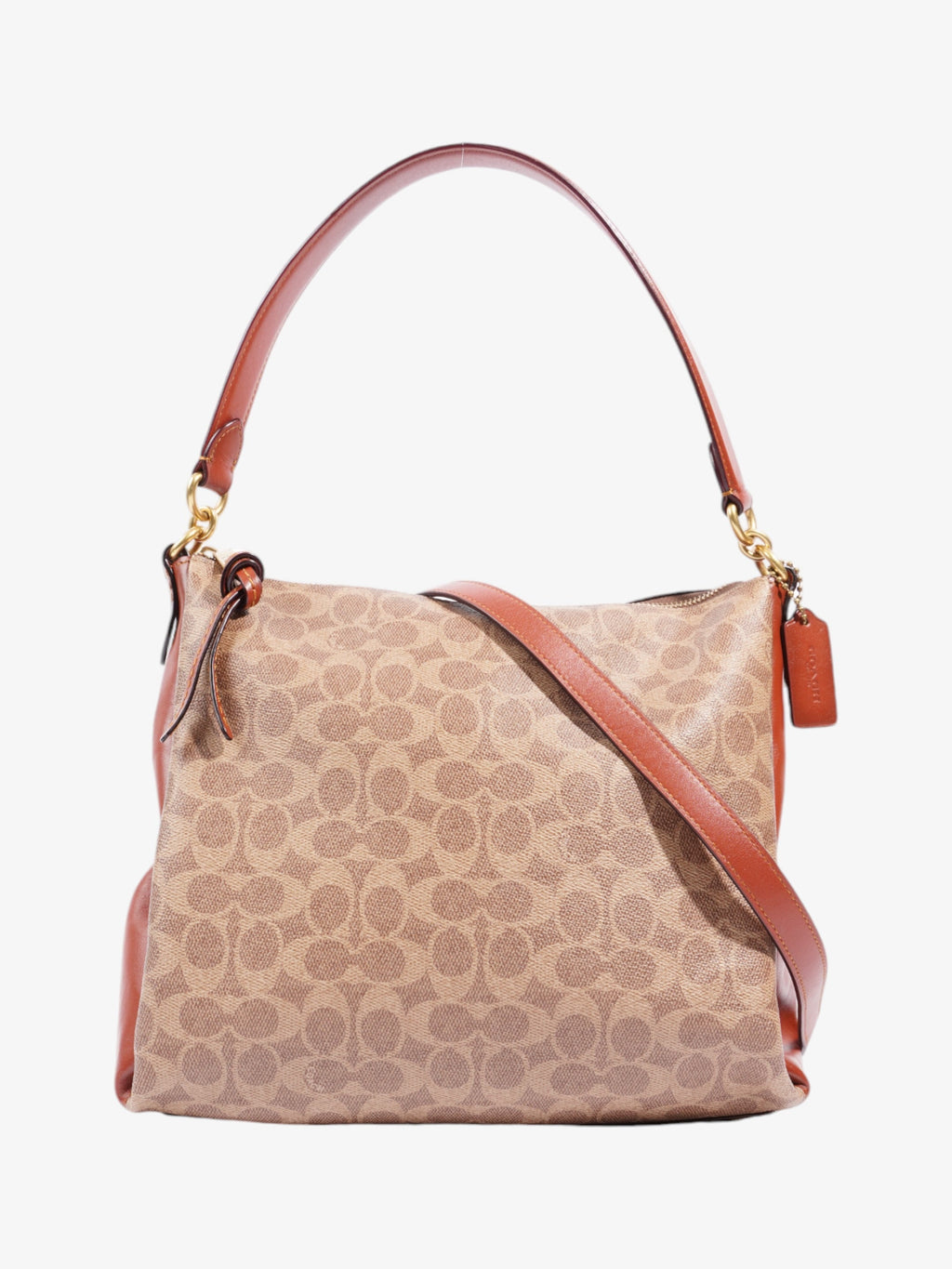 Coach Willow Brown / Beige Coated Canvas
