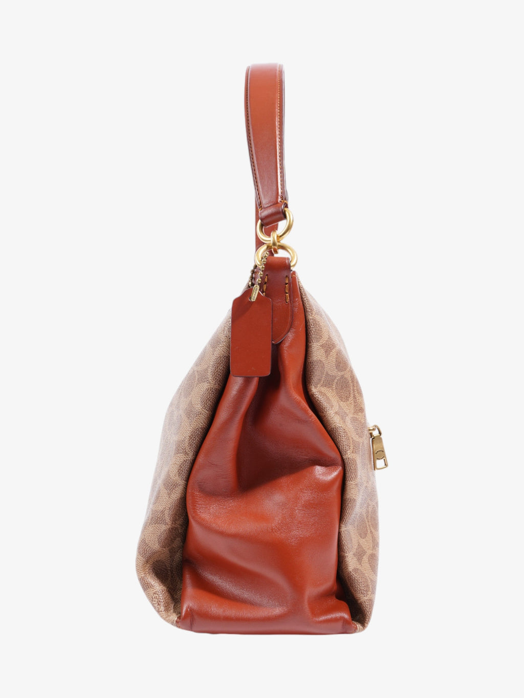 Coach Willow Brown / Beige Coated Canvas