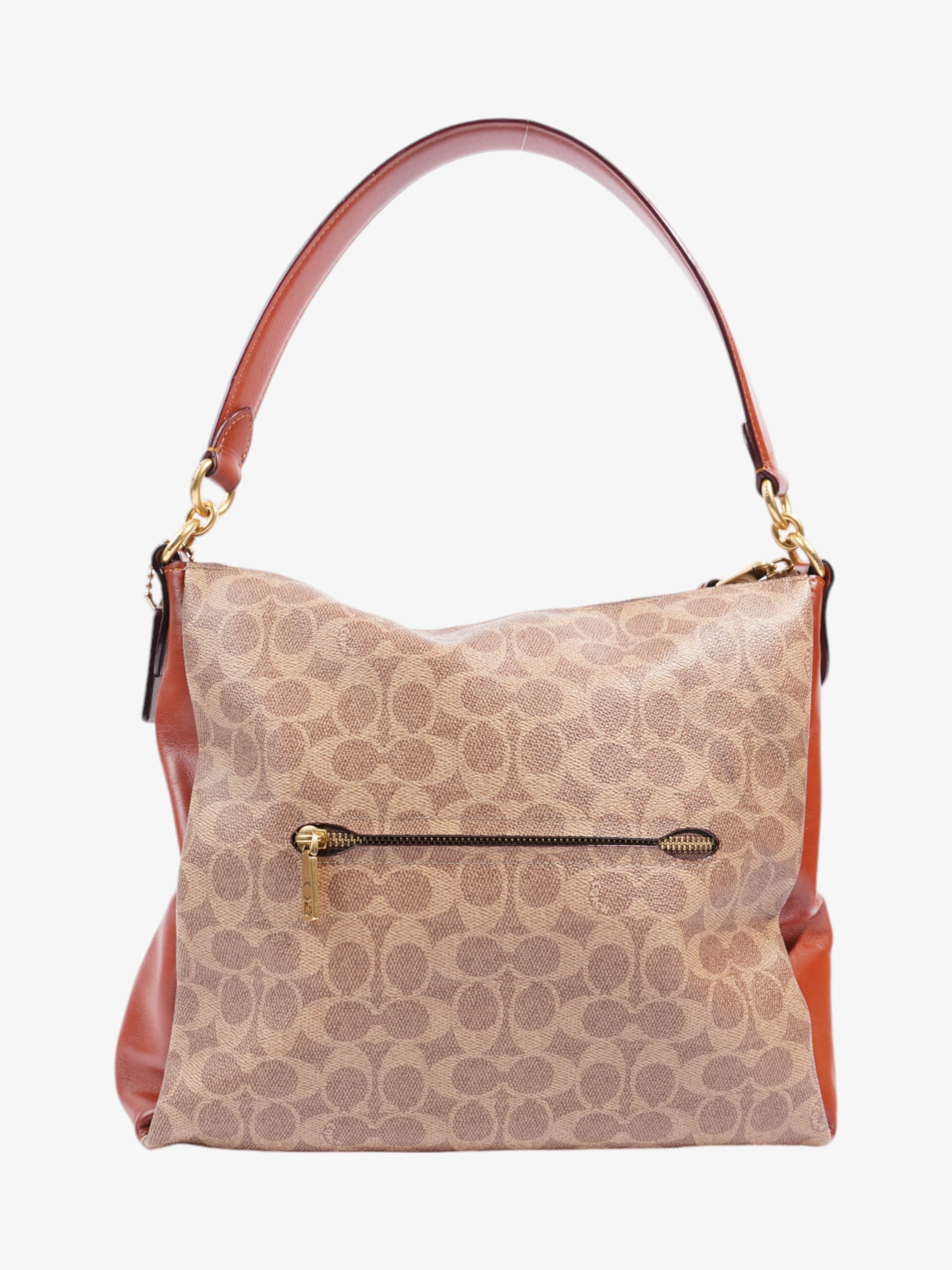 Coach Willow Brown / Beige Coated Canvas