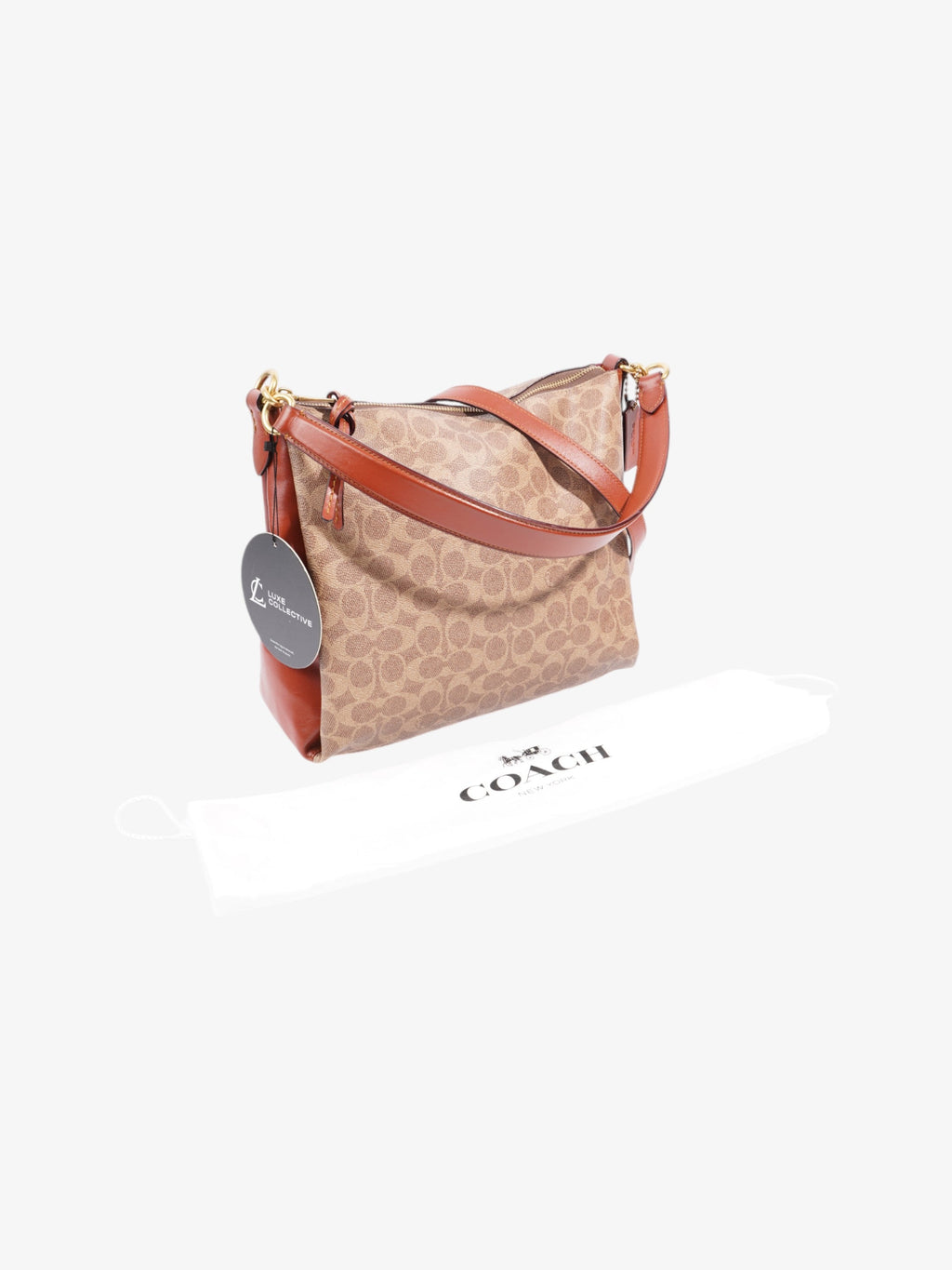 Coach Willow Brown / Beige Coated Canvas