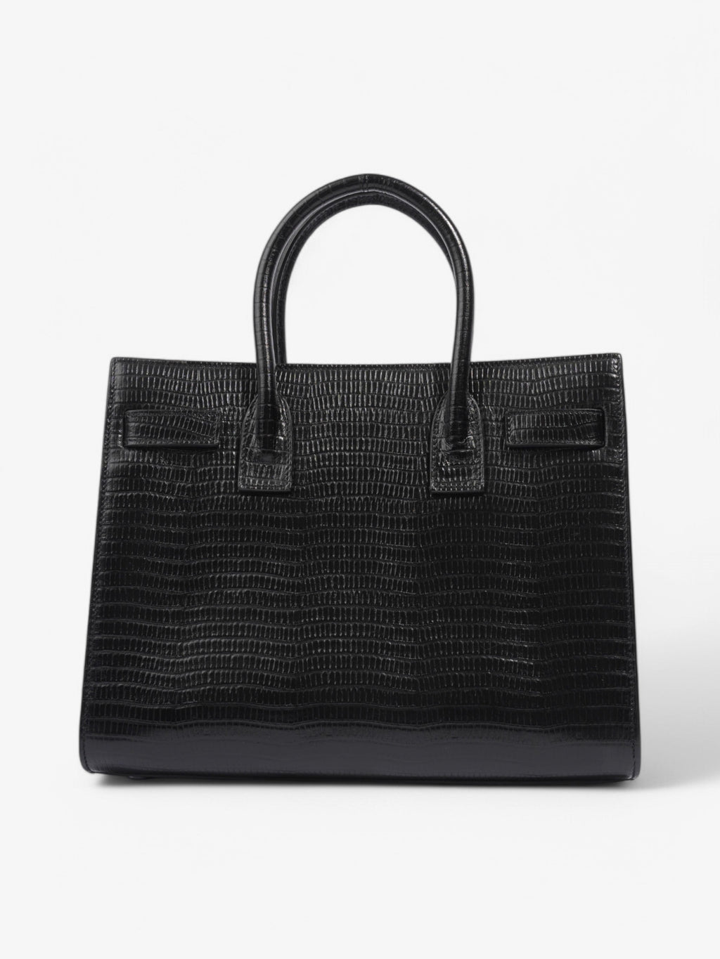 Saint Laurent Sac de Jour Black Crocodile Leather Small