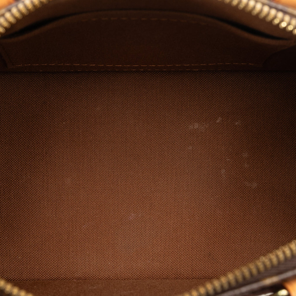 Brown Louis Vuitton Monogram World Tour Alma BB Satchel