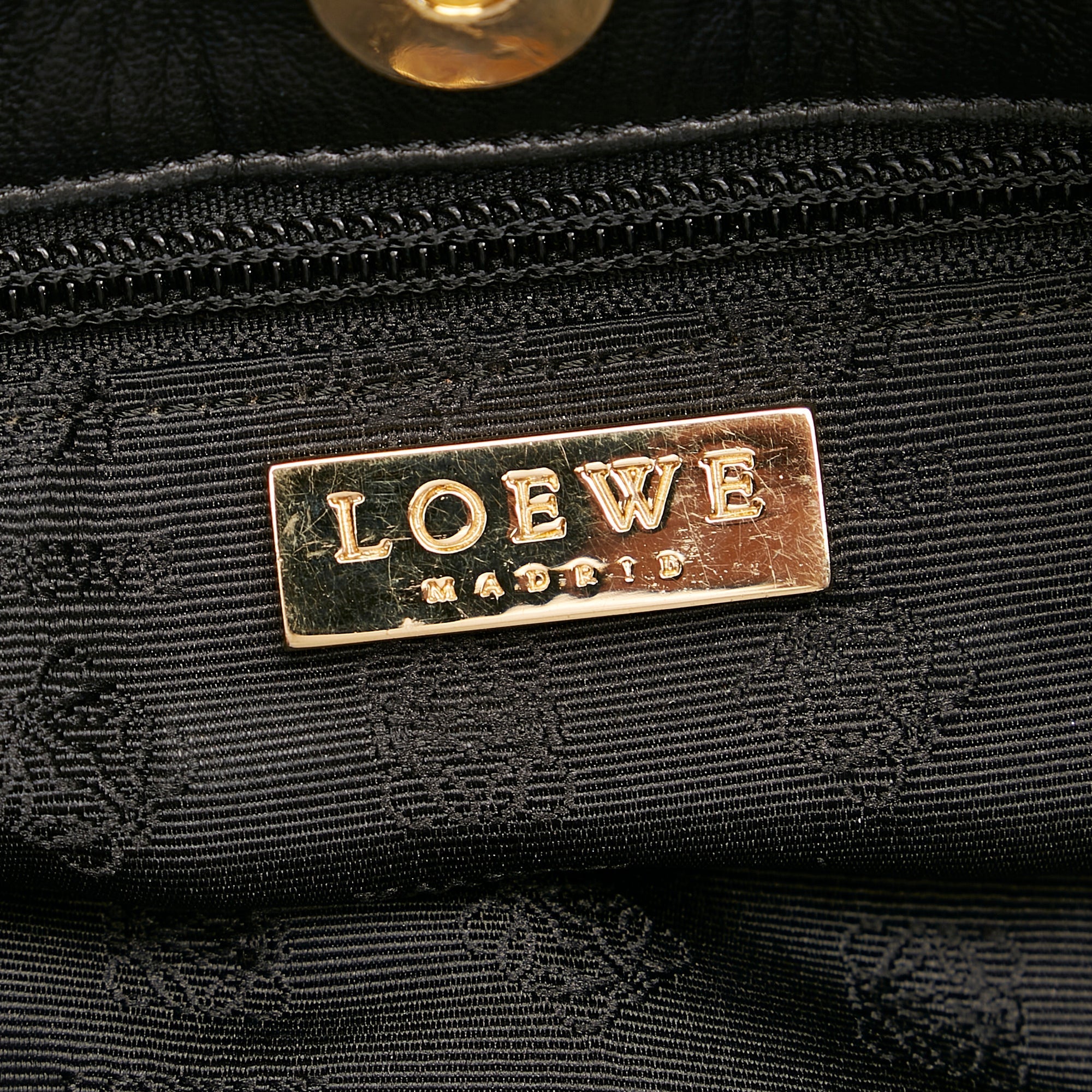 Brown Loewe Pony Hair Leopard Print Tote Bag