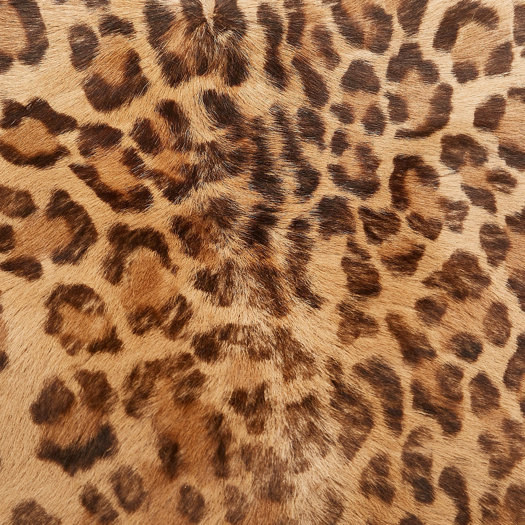 Brown Loewe Pony Hair Leopard Print Tote Bag