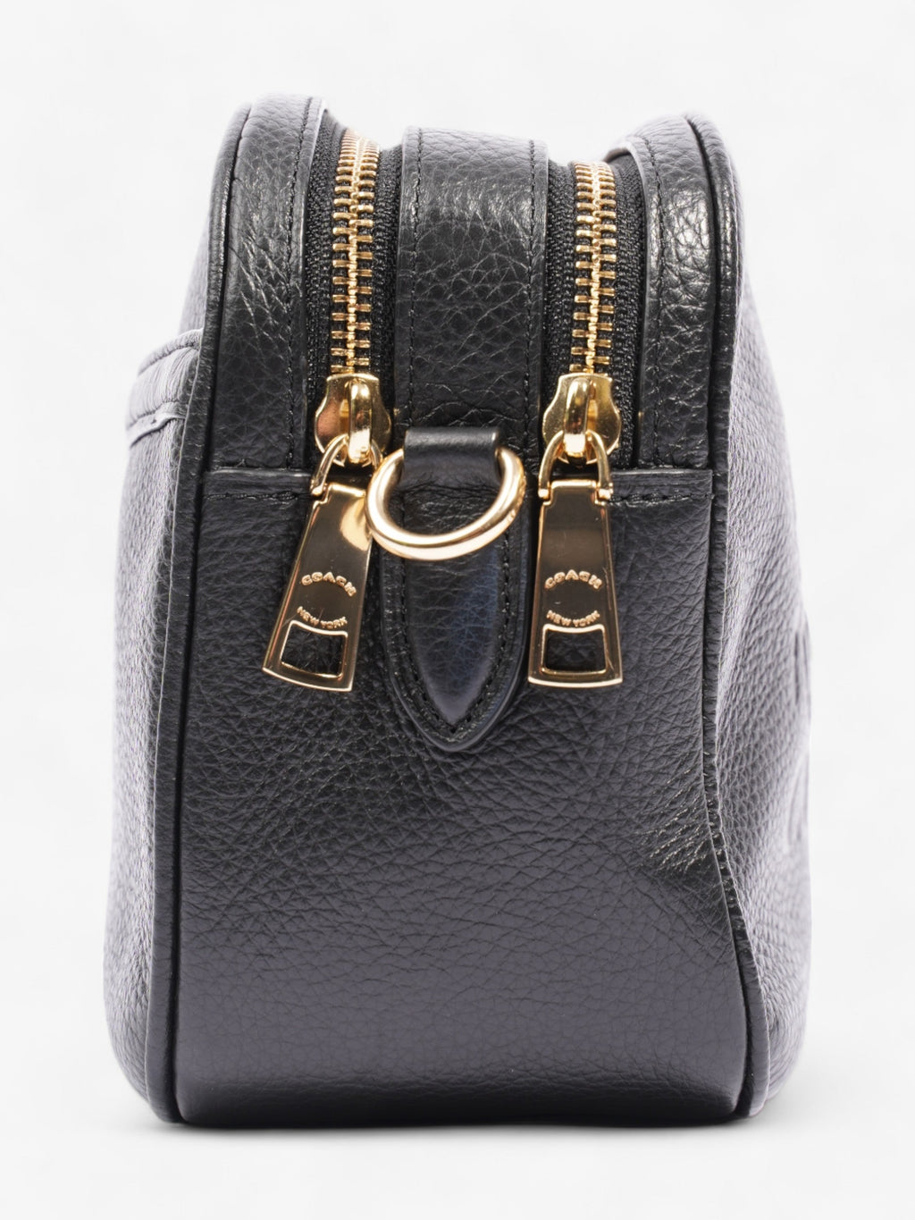 Coach Jes Carriage Logo Black Leather