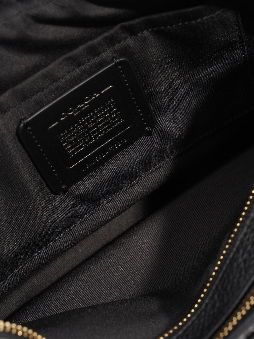 Coach Jes Carriage Logo Black Leather