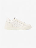 Chanel Perforated Low Top Sneakers White Leather EU 37 UK 4