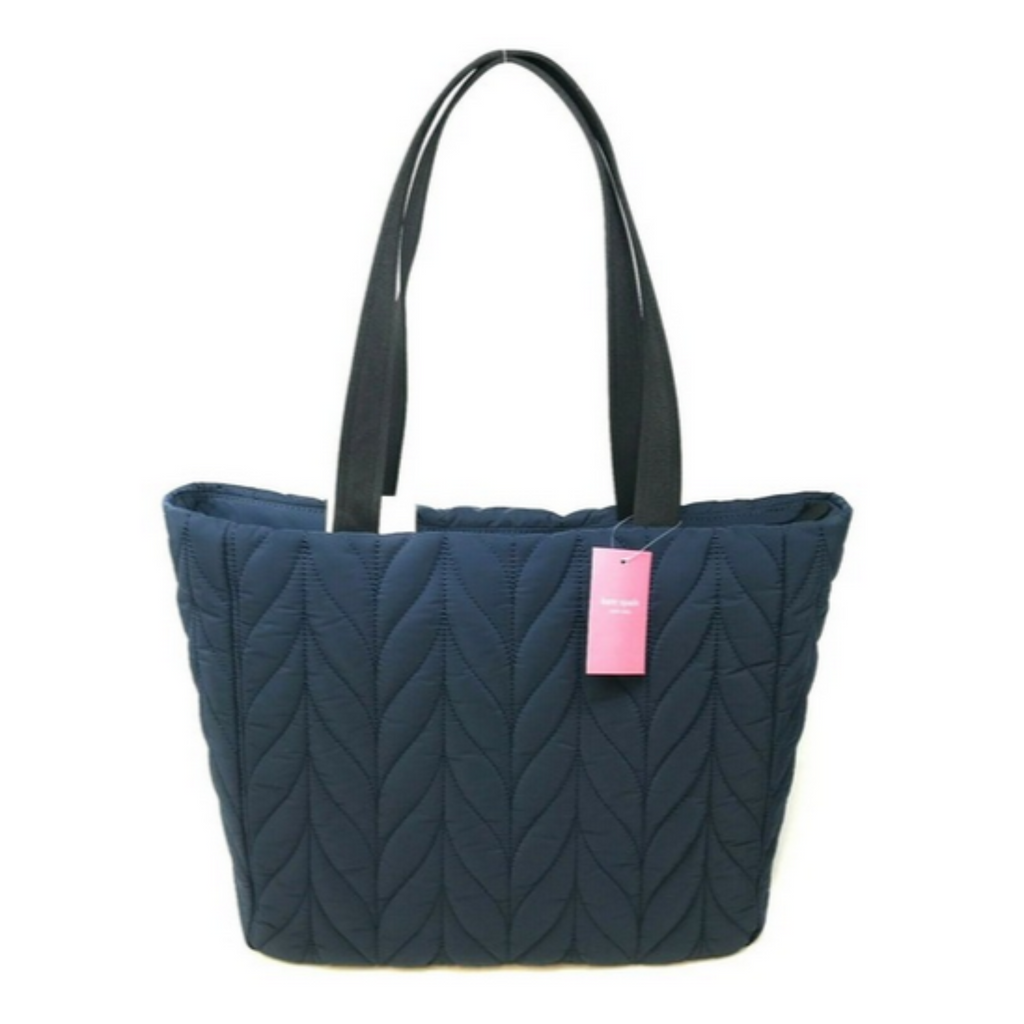 KATE SPADE NEW YORK Navy Blue Ellie Large Night Cap Nylon Tote NWOT