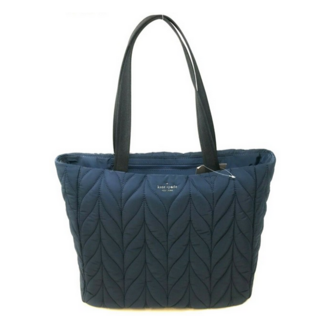 KATE SPADE NEW YORK Navy Blue Ellie Large Night Cap Nylon Tote NWOT