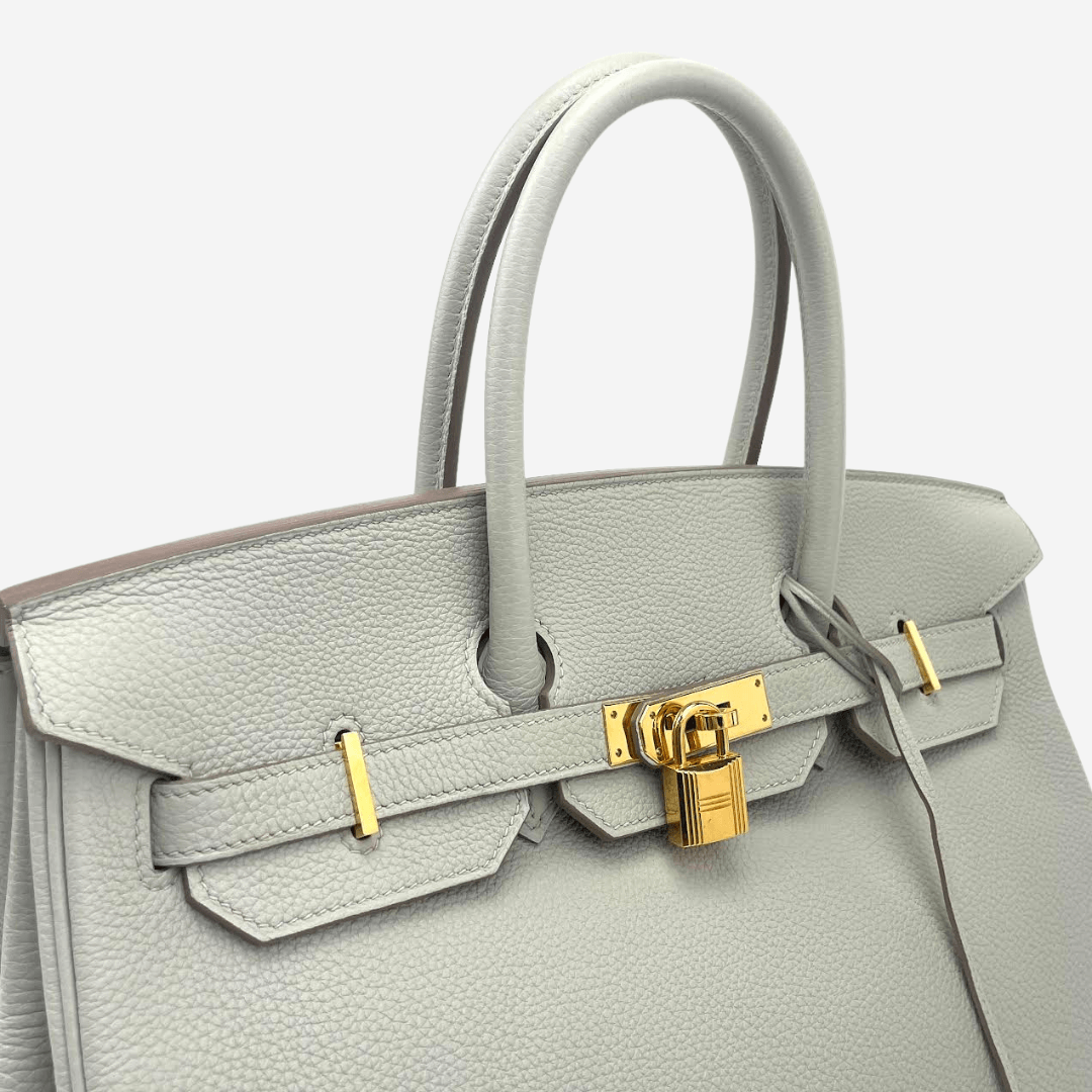 HERMÃƒÆ’Ã‹â€ S Togo Birkin 35 Gris Perle Pearl Gray w/Gold