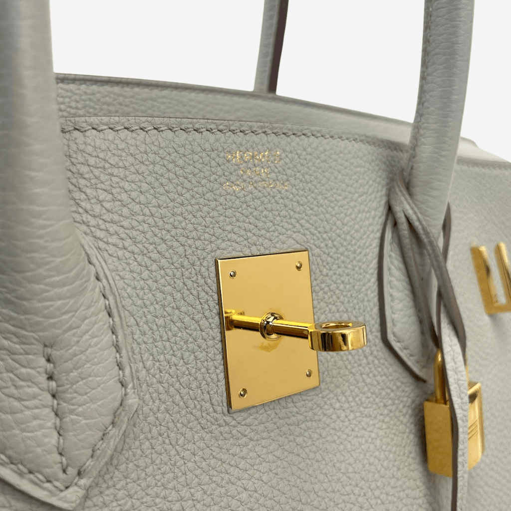 HERMÃƒÆ’Ã‹â€ S Togo Birkin 35 Gris Perle Pearl Gray w/Gold