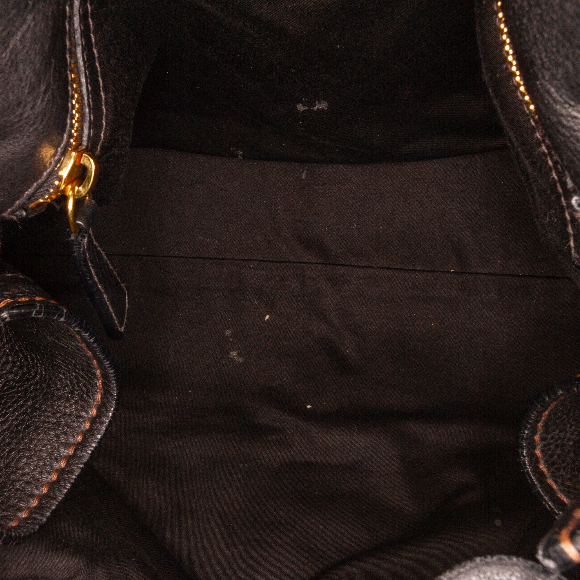 Black Miu Miu Leather Tote Bag