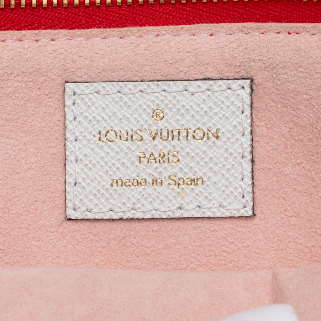 Red Louis Vuitton Monogram Giant Jungle Pochette Double Zip Crossbody Bag