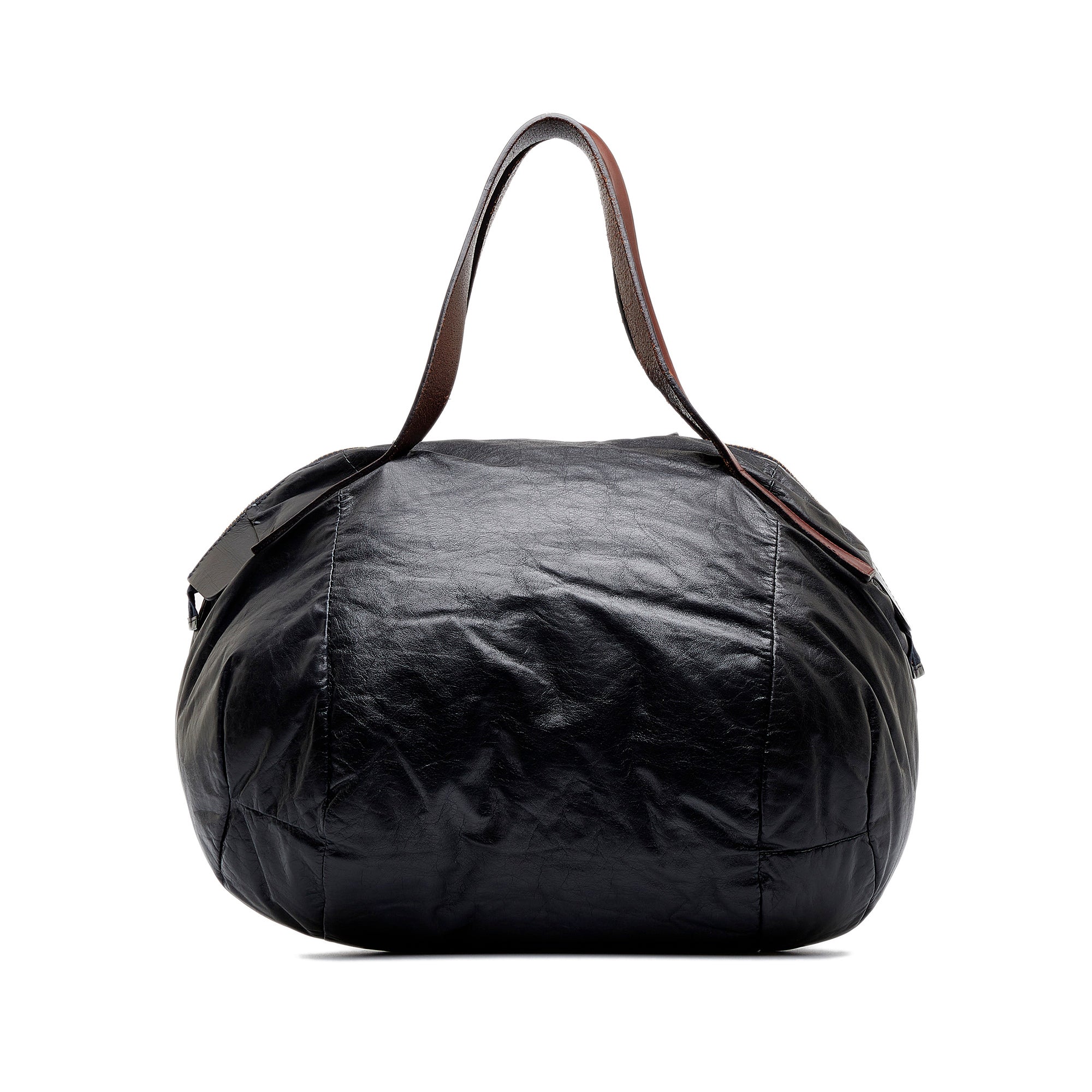 Black Celine Leather Tote Bag