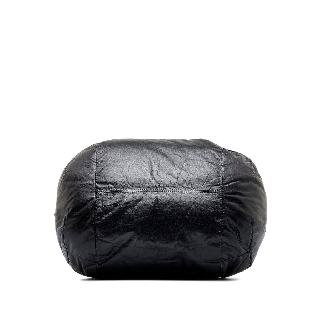Black Celine Leather Tote Bag